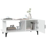 vidaXL Table basse Blanc 90x50x40 cm Bois d'ingénierie