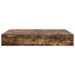 vidaXL Cadre de lit de rangement Chêne fumé 160x200 cm