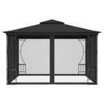 vidaXL Tonnelle avec moustiquaire 300x300x265 cm Anthracite