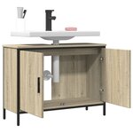 vidaXL Armoire lavabo de salle de bain chêne sonoma 80x30x60 cm