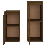 vidaXL Meubles TV 2 Pièces Marron miel Bois massif de pin