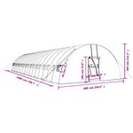 vidaXL Serre avec cadre en acier vert 108 m² 18x6x2 85 m