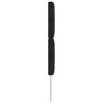 vidaXL Tête de lit LED noire en velours 72 cm