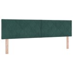 Lit Box Spring vidaXL avec Matelas Vert Foncé 180x200 cm Velours