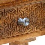 vidaXL Table console Bois de manguier massif 102x30x79 cm