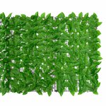 vidaXL Écran de balcon avec feuilles vert 500x100 cm