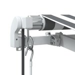 vidaXL Auvent rétractable automatique anthracite et blanc 600x350 cm