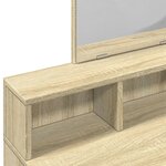 vidaXL Coiffeuse avec miroir chêne sonoma 80x41x144 5 cm