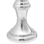 vidaXL Sculptures d'échecs 2 Pièces Argent Aluminium