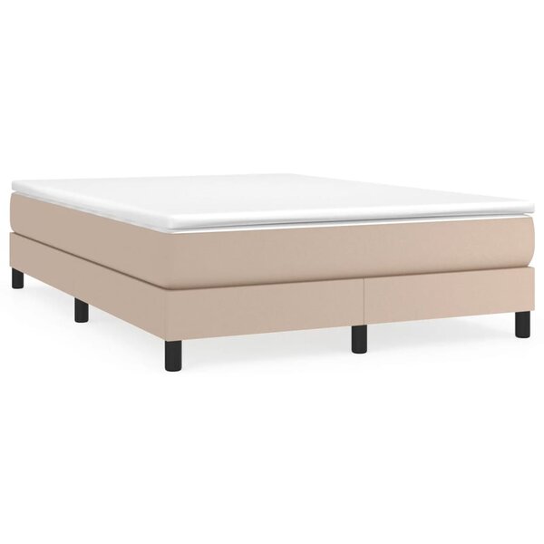 vidaXL Cadre de lit sans matelas cappuccino 140x190 cm similicuir
