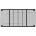 vidaXL Table de jardin anthracite 200x100x72 cm Treillis d'acier