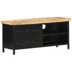 vidaXL Meuble TV 90x30x41 cm Bois de manguier brut