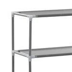 vidaXL Support de rangement 3 niveaux de toilette Argenté 53x28x169 cm