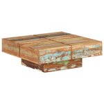 vidaXL Table basse 80x80x28 cm Bois de récupération massif