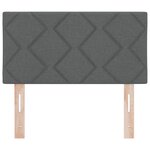 Tête de lit vidaXL Design à blocs diamant Gris foncé 80 cm Tissu