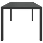 vidaXL Mobilier à dîner de jardin et coussins 7Pièces Résine tressée Gris