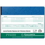 Journal de recettes et dépenses des professions libérales, 80 pages, 27 x 38 cm