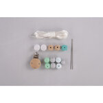 Kit: Chaînette de sucette  menthe  15 pièces  Boite