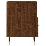 vidaXL Meuble TV Chêne marron 80x36x50 cm Bois d'ingénierie