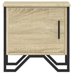 vidaXL Tables de chevet 2 Pièces Chêne sonoma 40 x 30 x 40 cm Aggloméré