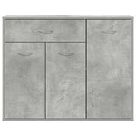 vidaXL Buffet Gris béton 88x30x70 cm Bois d'ingénierie