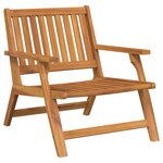 vidaXL Chaises de jardin avec table 4 Pièces en bois massif d'acacia
