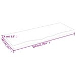 vidaXL Étagère murale 100x40x(2-4) cm bois de chêne massif non traité
