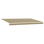 Auvent Rétractable Automatique vidaXL Vert et Jaune 500x350 cm