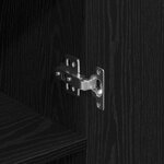 Armoires vidaXL 2 Pièces Chêne noir 69 5x34x180 cm Bois d'ingénierie