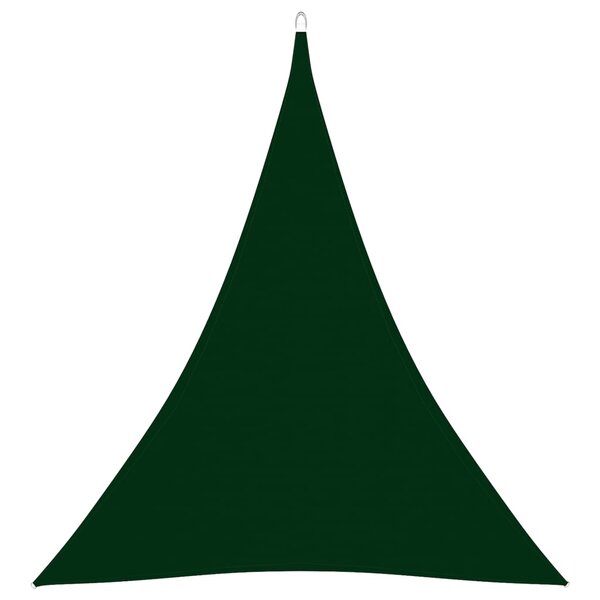 vidaXL Voile de parasol Tissu Oxford triangulaire 5x6x6 m Vert foncé