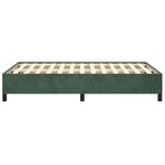 vidaXL Cadre de lit sans matelas vert foncé 120x190 cm velours