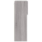vidaXL Meuble TV avec lumières LED sonoma gris 40 5x30x90 cm