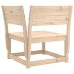 vidaXL Salon de jardin 7 Pièces Bois de pin massif