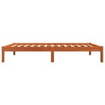 vidaXL Cadre de lit sans matelas cire marron 90x190 cm bois pin massif