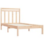 vidaXL Cadre de lit bois massif 90x190 cm simple