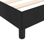 vidaXL Cadre de lit avec tête de lit noir 120x190 cm velours