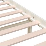 vidaXL Cadre de lit sans matelas blanc bois massif 160x200 cm