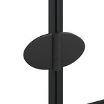 vidaXL Cabine de douche pliable ESG 100x140 cm Noir
