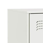 vidaXL Buffet blanc 67x39x83 cm acier