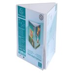 Porte-visuel Tryptique A5 - Cristal - X 10 - Exacompta