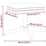 vidaXL Repose-pied Cappuccino 60x60x36 cm Similicuir