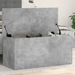 vidaXL Boîte de rangement gris béton 100x42x46 cm bois d'ingénierie