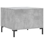vidaXL Tables basses 2 Pièces gris béton 50x50x40 cm bois d'ingénierie