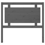 vidaXL Tête de lit Gris 105 5x4x100 cm Bois massif de pin