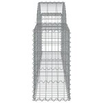 vidaXL Paniers à gabions arqués 25 Pièces 200x30x60/80 cm Fer galvanisé