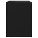 vidaXL Tables de chevet 2 Pièces noir 40x30x40 cm bois d'ingénierie