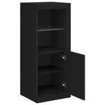 vidaXL Buffet avec lumières LED noir 41x37x100 cm
