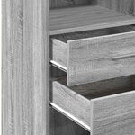 vidaXL Buffet haut sonoma gris 40x42 5x124 cm bois d'ingénierie