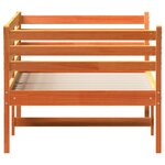 vidaXL Lit de jour sans matelas cire marron 75x190 cm pin massif