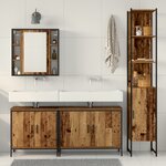 vidaXL Ensemble de meubles de salle de bain 4 pièces Bois ancien Bois récupéré